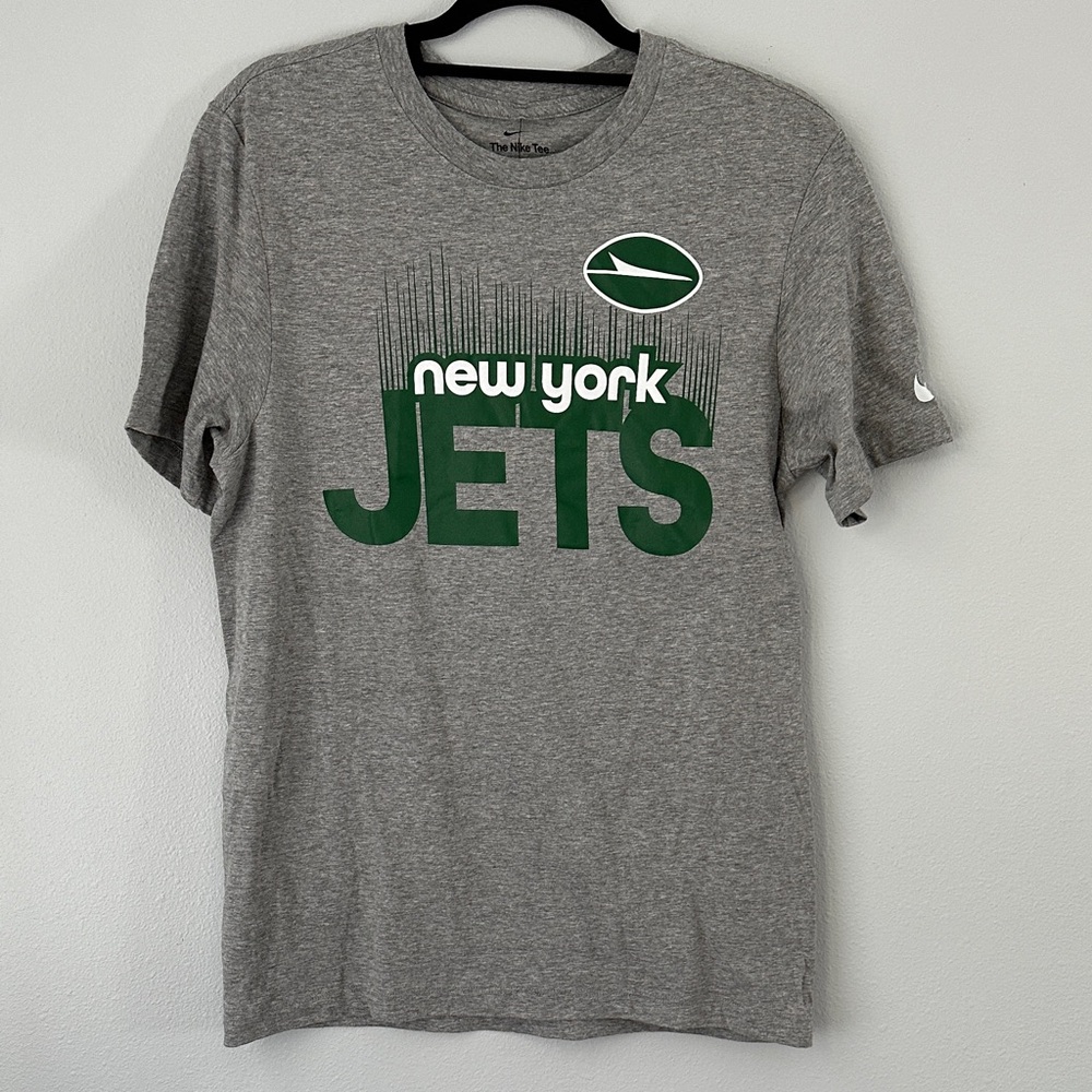 Nike Men's The Nike Tee Gray New York Jets Short Sleeve, S